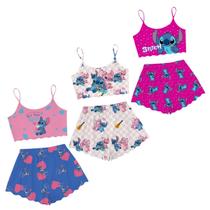 Kit 3 Pijamas Curto Adulto Feminino Roupa De Dormir Verão Adicionar aos favoritos Kit 3 Pijamas Curto Adulto Feminino Roupa De Dormir Verão Adicionar aos favoritos