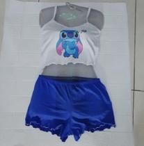 Kit 3 Pijamas Curto Adulto Feminino Roupa De Dormir Verão