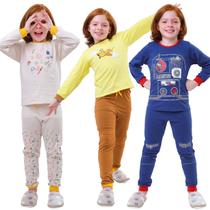 Kit 3 Pijamas Infantil Algodao Conforto Menino ou Menina, roupa para dormir