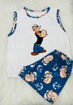 Kit 3 Pijamas Infantis de Regata Personagens Kit 3 Pijamas Infantis de Regata Personagens