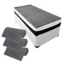Kit 3 Pillow Top Massageador Colchão D20 Casca De Ovo Solteiro Kit 3 Pillow Top Massageador Colchão D20 Casca De Ovo Solteiro