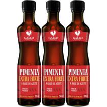 Kit 3 Pimenta Gallo Tipo Unico Extra Forte 50ml Kit 3 Pimenta Gallo Tipo Unico Extra Forte 50ml