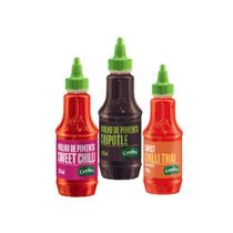 Kit 3 Pimentas: Chipotle, Sweet Chilli e Chilli Thai Cepêra