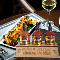 Kit 3 Pimentas Mais Fortes Do Mundo e Suporte Pimentas