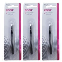 Kit 3 Pinça Design Sobrancelha Ponta Diagonal 673 - Enox