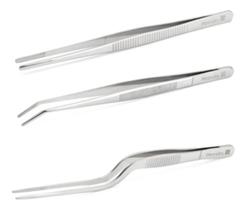 Kit 3 Pinças Culinária Aço Inox Empratamento Hercules 16cm Kit 3 Pinças Culinária Aço Inox Empratamento Hercules 16cm