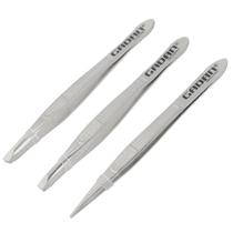 Kit 3 Pinças Depilatórias Profissional Gadan Sobrancelhas Perfeitas