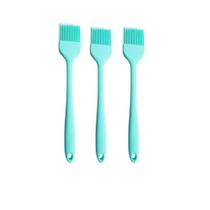 Kit 3 Pincéis Culinários Silicone 21cm Reforçado Antiaderente