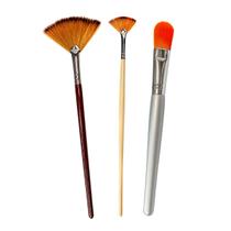 Kit 3 Pincéis Estética Cerdas Seda 06, 02 Peelings, Ácidos e 18 Emoliente, Máscaras - Limpeza de Pele Kit 3 Pincéis Estética Cerdas Seda 06, 02 Peelings, Ácidos e 18 Emoliente, Máscaras - Limpeza de Pele