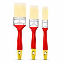 Kit 3 Pincéis Para Pintura 1" 1,5" e 2" FR86 Kit 3 Pincéis Para Pintura 1" 1,5" e 2" FR86
