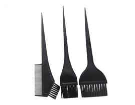 Kit 3 Pincéis Para Tintura E Hidratação Dos Cabelo