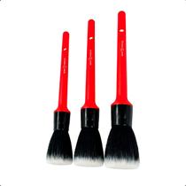 Kit 3 Pincéis Super Macios Tam 10 12 14 para Detalhamento Interno e Superfícies Delicadas Kit 3 Pincéis Super Macios Tam 10 12 14 para Detalhamento Interno e Superfícies Delicadas