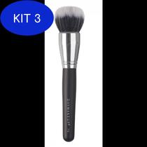 Kit 3 Pincel duo fiber para pó e blush daymakeup F5