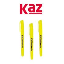 Kit 3 Pincel Marca Texto Neon Kaz Canetinha Ponta Chanfrada