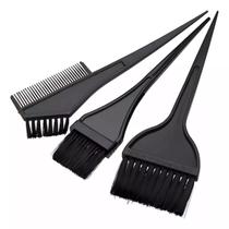Kit 3 Pincel Pente Para Pintar Pintura Tingir Cabelo Barbas Kit 3 Pincel Pente Para Pintar Pintura Tingir Cabelo Barbas