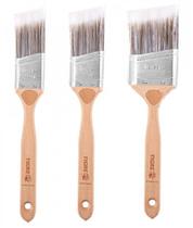 Kit 3 pincel trincha angular recorte profissional 101 tigre Kit 3 pincel trincha angular recorte profissional 101 tigre