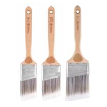 Kit 3 pincel trincha angular recorte profissional 101 tigre Kit 3 pincel trincha angular recorte profissional 101 tigre