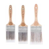 Kit 3 pincel trincha reto recorte profissional 100 tigre Kit 3 pincel trincha reto recorte profissional 100 tigre