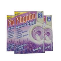 Kit 3 Pinguim Gel Adesivi 5em1 Lavanda Detergente Sanitário