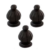 Kit 3 Pinha Ferro Fundido N13 Para Grade Sacada Muro 5x3cm Kit 3 Pinha Ferro Fundido N13 Para Grade Sacada Muro 5x3cm