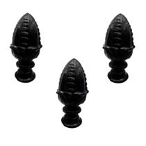 Kit 3 Pinhas Ferro Fundido N09 P/ Grade Portão Sacada Muro