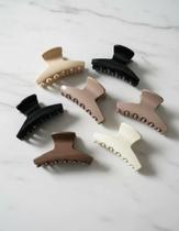 Kit 3 Piranhas Presilhas Pequenas Cabelo Variadas Não Quebra
