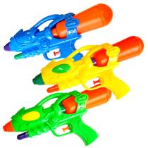 Kit 3 Pistola Arminha Water Gun Lança Água Brinquedo 26cm - Ya Huang Toys