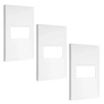 Kit 3 Placa 1 Posto Horizontal Dlp Pial Legrand 10881