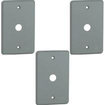 Kit 3 Placa 4x2 Furo Central Silentoque Pial 8508 Cinza Kit 3 Placa 4x2 Furo Central Silentoque Pial 8508 Cinza