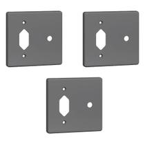 Kit 3 Placa 4x4 Posto Tomada + Saída De Fio Legrand 54395 Kit 3 Placa 4x4 Posto Tomada + Saída De Fio Legrand 54395