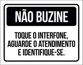 Kit 3 Placa Buzine Toque Interfone Aguaratendimento 36X46
