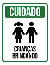 Kit 3 Placa Cuidado Crianças Brincando Verícone Ml735 36X46