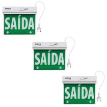 Kit 3 Placa de sinalização Dupla face PSA 225 Intelbras Kit 3 Placa de sinalização Dupla face PSA 225 Intelbras