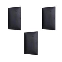 Kit 3 Placa/Espelho 4X2 Cega Preto Pial Plus+ 618500PT+ Kit 3 Placa/Espelho 4X2 Cega Preto Pial Plus+ 618500PT+