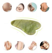 KIT 3 Placa Massageadora Jade Gua Sha Medicina Chinesa Anti Estresse