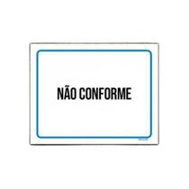 Kit 3 Placa Sinalização - Identificação Não Conforme