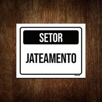 Kit 3 Placa Sinalização - Setor Jateamento