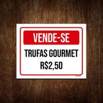 Kit 3 Placa Vermelha - Vende-Se Trufas Gourmet