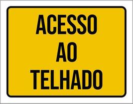 Kit 3 Placas Acesso Ao Telhado 36X46