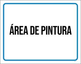 Kit 3 Placas Ambiente - Área De Pintura Kit 3 Placas Ambiente - Área De Pintura