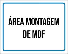 Kit 3 Placas Ambiente - Área Montagem De Mdf
