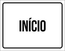 Kit 3 Placas Ambiente Sinalização - Início