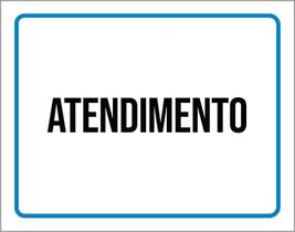Kit 3 Placas Ambiente Sinalização Setor Atendimento