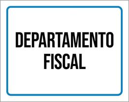 Kit 3 Placas Ambiente Sinalização Setor Departamento Fiscal