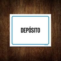 Kit 3 Placas Ambiente Sinalização Setor Depósito