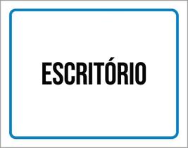 Kit 3 Placas Ambiente Sinalização Setor Escritório