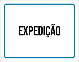 Kit 3 Placas Ambiente Sinalização Setor Expedição