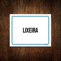 Kit 3 Placas Ambiente Sinalização Setor Lixeira