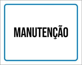 Kit 3 Placas Ambiente Sinalização Setor Manutenção