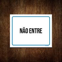 Kit 3 Placas Ambiente Sinalização Setor Não Entre